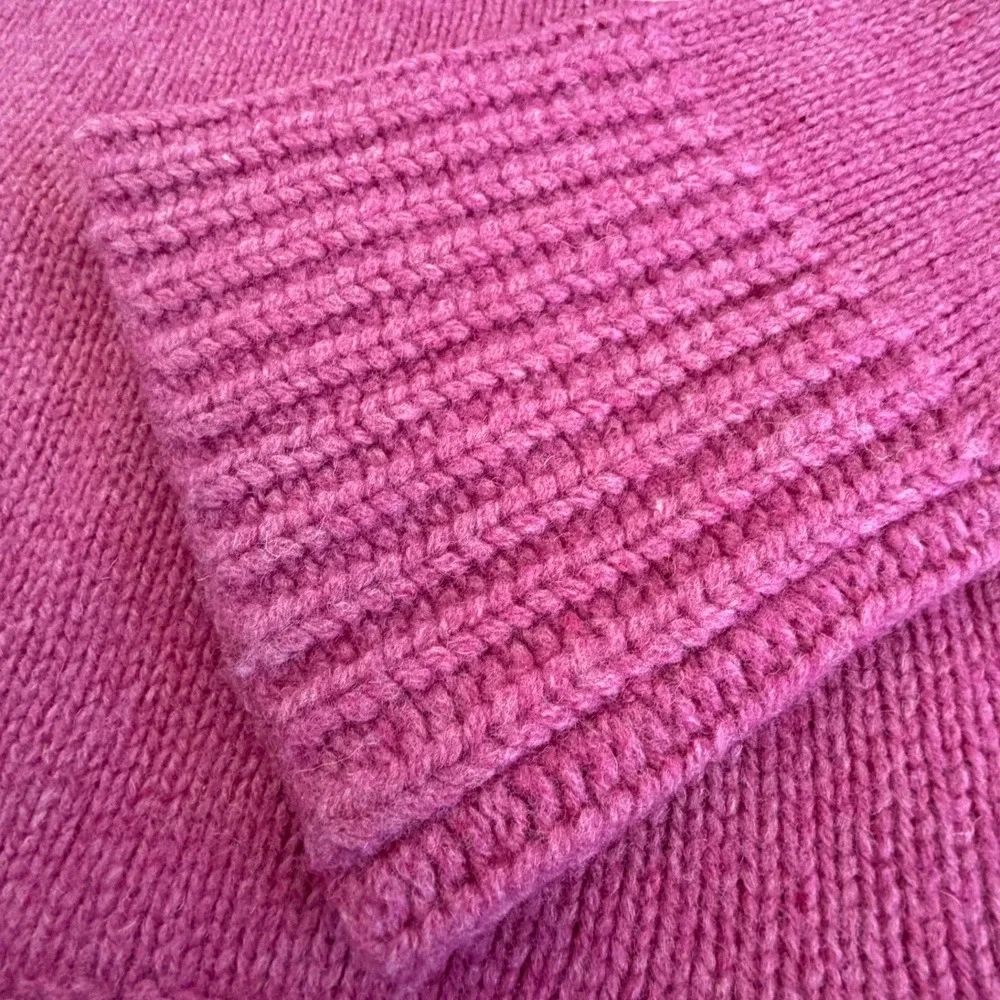 J. Crew‎ Pink Wool Cowl Neck Sweater Size Petite Medium